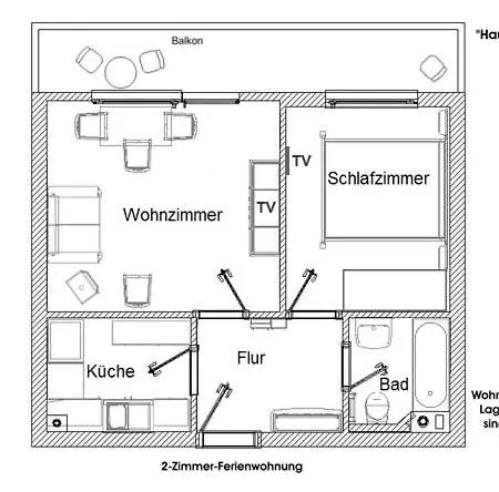 Im Haus Nordland Nordland, App 83, Badewanne Appartement *